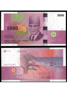 COMORE 5000 Francs 2006 Fior di Stampa
